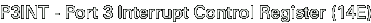 P3INT - Port 3 Interrupt Control Register (14E)